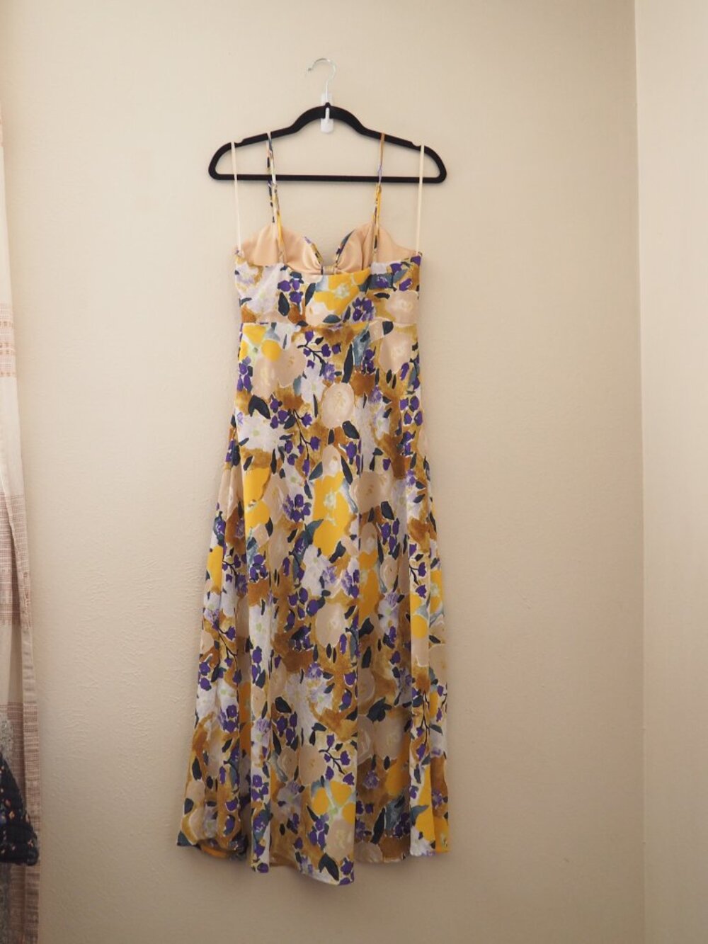 Hello Molly Living With Grace Spaghetti Strap Abstract Floral Print Maxi Dress - Picture 9 of 10